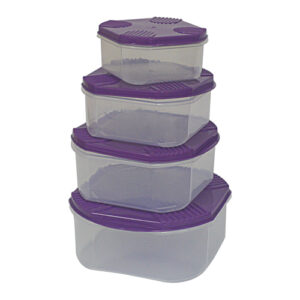 Octagonal Boxes with Lid (1 x 4)