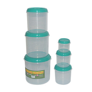 Transparent Round Containers with color Lid